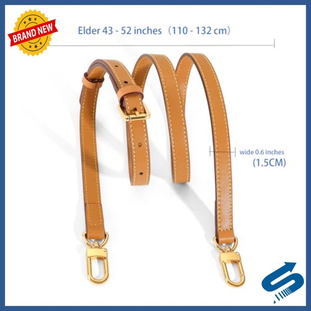 Adjustable Leather Shoulder Strap For Handbags Cr… - image 3